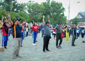 Gubernur Arinal Ikuti Senam Bersama dalam Rangka Harkonas 2023