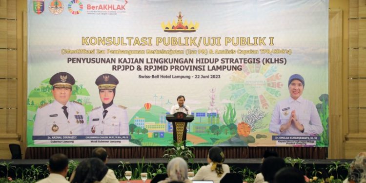 Pemprov Lampung Gelar Konsultasi Publik Penyusunan KLHS dan RPJMD