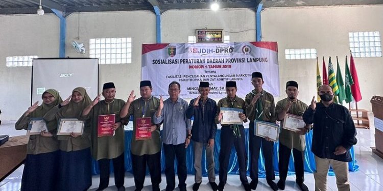 Ketua DPRD Lampung MingrumGumay Sosperda di SMA Muhammadiyah Boarding School Lampung Tengah
