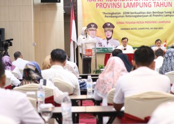 Pemerintah Provinsi Lampung Gelar Rakor dan Konsolidasi Arah Kebijakan Ketenagakerjaan Provinsi Lampung Tahun 2024