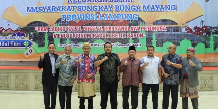 Gubernur Arinal Djunaidi Hadiri Halalbihalal Keluarga Besar Sungkay Bunga Mayang