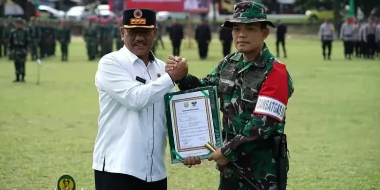 Plt. Sekda Resmikan TMMD Ke-116 Berlokasi di Kelurahan Panjang Utara Bandar Lampung