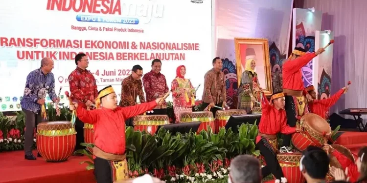Wagub Chusnunia Hadiri Opening Ceremony Indonesia Maju Expo dan Forum 2023 di TMII