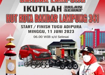 Jalan Sehat HUT Kota Bandar Lampung Banjir Hadiah dari Mobil Hingga Rumah
