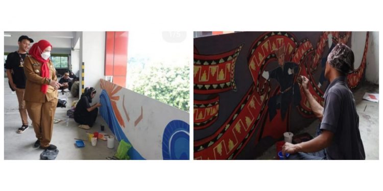 Lomba Mural Meriahkan HUT Ke-341 Kota Bandar Lampung