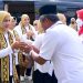 Walikota Eva Dwiana Sambut Kedatangan Ibu Negara Iriana Jokowi di SDN 2 Rawa Laut