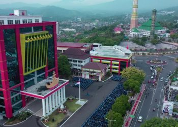 Pemkot Bandar Lampung Berencana Bangun Jembatan Penyebrangan Antara Kantor Walikota ke Masjid Al Furqon