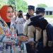 Riana Sari Arinal Lepas Kontingen PMR Lampung Ikuti Jumbara Tingkat Nasional IX di Kalianda Lampung Selatan