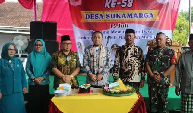 Hadiri Peringatan HUT Desa Sukamarga, Wabup Ardian : Terus Bersemangat Membangun Desa