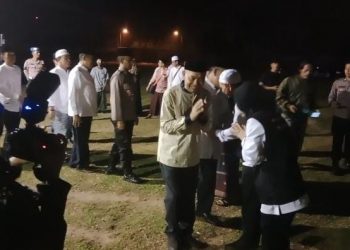 Forkopimda Lampung Utara Sambut Kedatangan 254 Jamaah Haji di Stadion Sukung Kotabumi