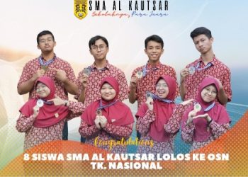 8 Siswa SMA Al Kautsar Lolos ke OSN Nasional, Terbanyak Wakili Lampung