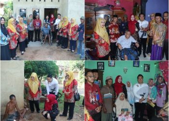 Wakil Ketua TP-PKK Lampung Utara Beri Bantuan Kursi Roda Kepada Lansia dan Disabilitas