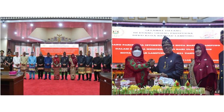 Sidang Paripurna Istimewa HUT Kota Bandar Lampung, Walikota Eva Harap PAD Meningkat