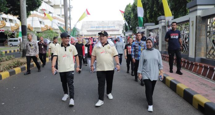 Unila Gelar Senam Bersama Gubernur Lampung