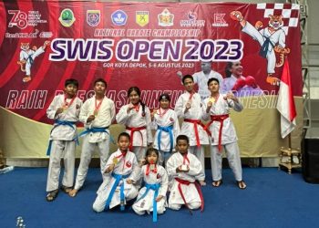 Atlet Karate Club Merapi Bandar Lampung Raih 9 Medali Swis Open 2023