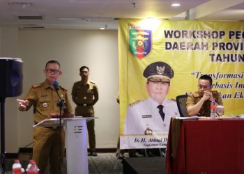 Buka Workshop Pegiat Literasi Daerah , Sekdaprov Fahrizal Ajak Masyarakat Gemar  Membaca dan Budaya Literasi