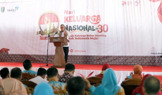 Harganas, Gubernur  Ajak Wujudkan Rakyat Lampung Berjaya Melalui Pembangunan Keluarga Edukatif
