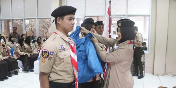 Ketua Kwarda Pramuka Lampung Chusnunia Chalim Lepas Kontingen Ikuti Jambore Pramuka Dunia di Korea Selatan