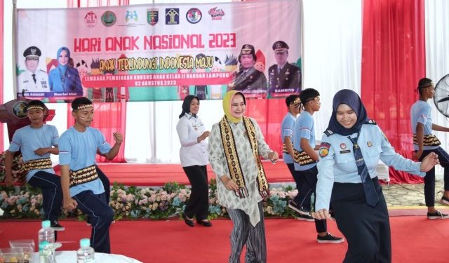 Peringati Hari Anak Nasional, Riana Sari Arinal Kunjungi Lembaga Pembinaan Khusus Anak Kelas II Bandar Lampung