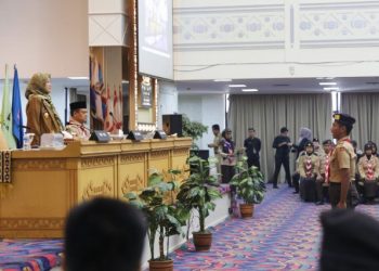 Wagub Chusnunia Buka Workshop Bela Negara dan Bahaya Radikalisme Kwarda Pramuka Provinsi Lampung Tahun 2023