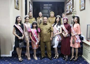 Gubernur Arinal Terima Audiensi Puteri Anak dan Puteri Remaja Lampung Jelang Pemilihan Puteri Anak/Remaja Indonesia 2023