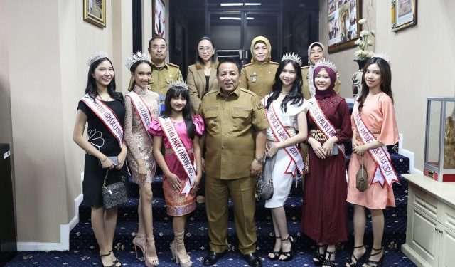 Gubernur Arinal Terima Audiensi Puteri Anak dan Puteri Remaja Lampung Jelang Pemilihan Puteri Anak/Remaja Indonesia 2023