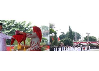 Walikota Eva Dwiana Pimpin Upacara Peringatan HUT Kemerdekaan RI ke-78