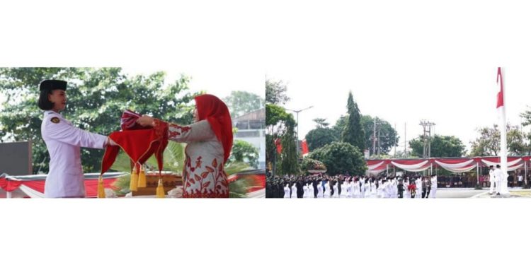 Walikota Eva Dwiana Pimpin Upacara Peringatan HUT Kemerdekaan RI ke-78