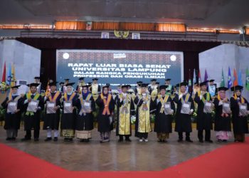 Tambah 11 Guru Besar, Rektor Unila Dorong Guru Besar Menjadi Motor Penggerak Penelitian dan Pengabdian