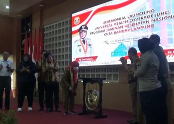 Luncurkan UHC Program JKN, : 96 Persen Warga Bandar Lampung Sudah Terdaftar Peserta  JKN KIS