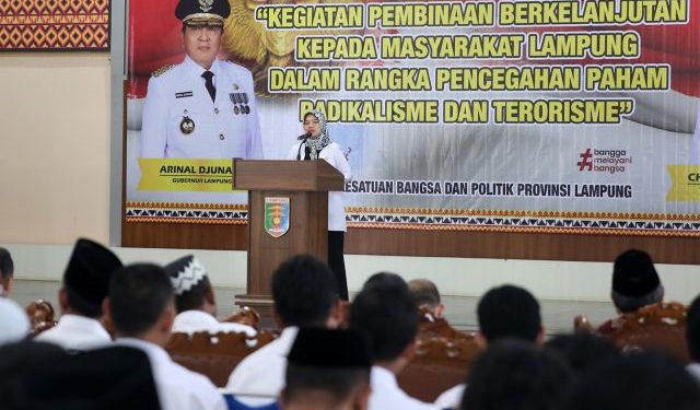 Wagub Chusnunia Buka Pembinaan Berkelanjutan Pencegahan Radikalisme dan Terorisme