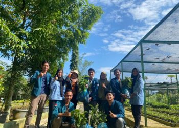 Mahasiswa KKN Unila Periode II/2023 Tanam 3500 Bibit di Kecamatan Rumbia