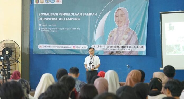 Unila Gelar Sosialisasi Pengelolaan Sampah Berkelanjutan