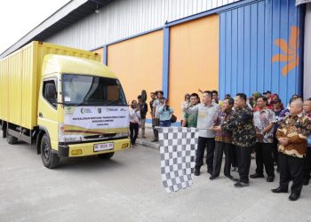 Pelepasan Bantuan Pangan Beras, Gubernur Lampung Berharap Kurangi Beban Masyarakat