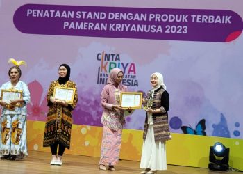 Stand Dekranasda Lampung Juara 1 Pameran Kriya Nusa 2023