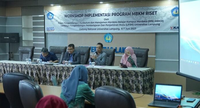 Unila Gelar Workshop Riset MBKM untuk 50 Dosen Penerima Hibah