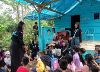 UKM-U Saintek Unila dan Busa Pustaka Kolaborasi Gelar Pengabdian Masyarakat