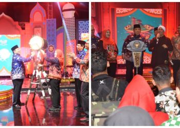 Pembukaan MTQ Lampung Meriah, Gubernur dan Kepala Daerah Nyanyi Religi