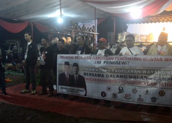 Ribuan Warga Hadiri Deklarasi Dukungan  Ganjar – Mahfud di Pringsewu