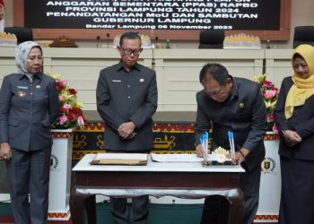 Badan Anggaran DPRD Sampaikan Laporan KUA-PPAS Terkait RAPBD Provinsi Lampung Tahun 2024