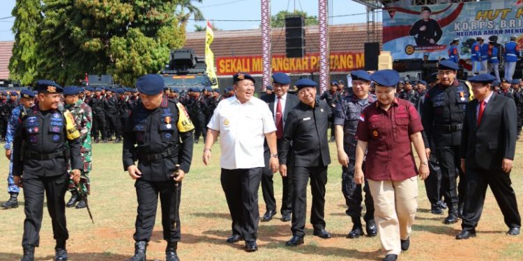 Gubernur Arinal Hadiri Upacara Peringatan HUT Brimob ke-78