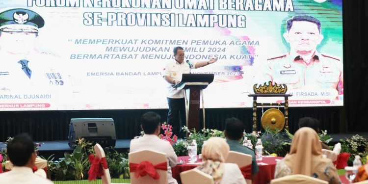 Gubernur Arinal Buka Rakor FKUB se-Provinsi Lampung Tahun 2023