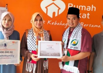 MDH Community Salurkan Donasi Untuk Palestina Rp 50.500.000 Melalui Rumah Zakat Lampung