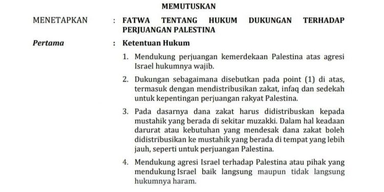 MUI : Haram Membeli Produk Israel dan Para Pendukung Israel