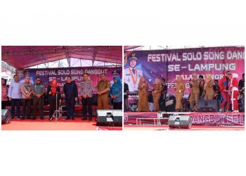 Buka Festival Solo Song Dangdut, Walikota Eva Ajak Pemuda Kolaborasi Bangun Bandar Lampung