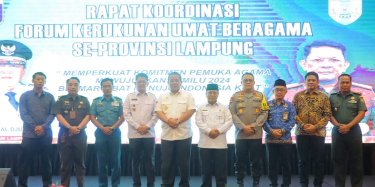 Polda Lampung Bersama FKUB Gagas Pemilu Damai Bermartabat