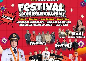 Hari Sumpah Pemuda, Pemkot Bandar Lampung Gelar Festival Seni Kreasi Milenial