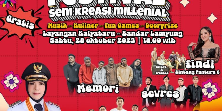 Hari Sumpah Pemuda, Pemkot Bandar Lampung Gelar Festival Seni Kreasi Milenial