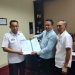 Anggota DPRD Pringsewu Anton Subagiyo Serahkan Surat Pembebasan Tanah Untuk Pembangunan Jalan
