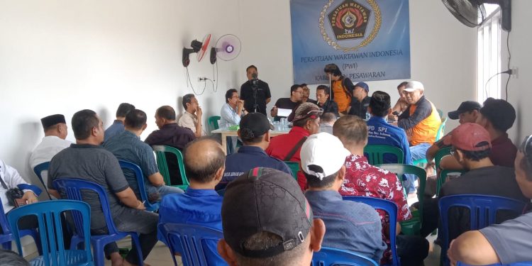 PWI Kabupaten Pesawaran dan 10 Organisasi Lembaga Pers Gelar Dialog Kebersamaan